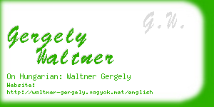 gergely waltner business card